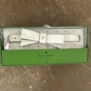 Kate Spade Ivory Bow Belt